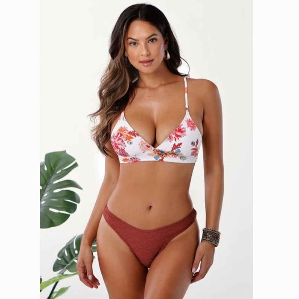 Floral & Textured Cupshe Bathing Suit